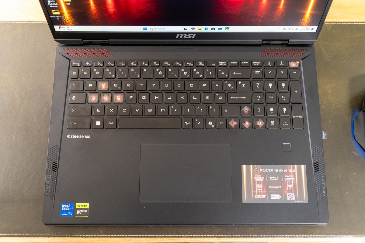 Le clavier est l'un des points forts de l'appareil. ©Nathan Le Gohlisse pour Clubic