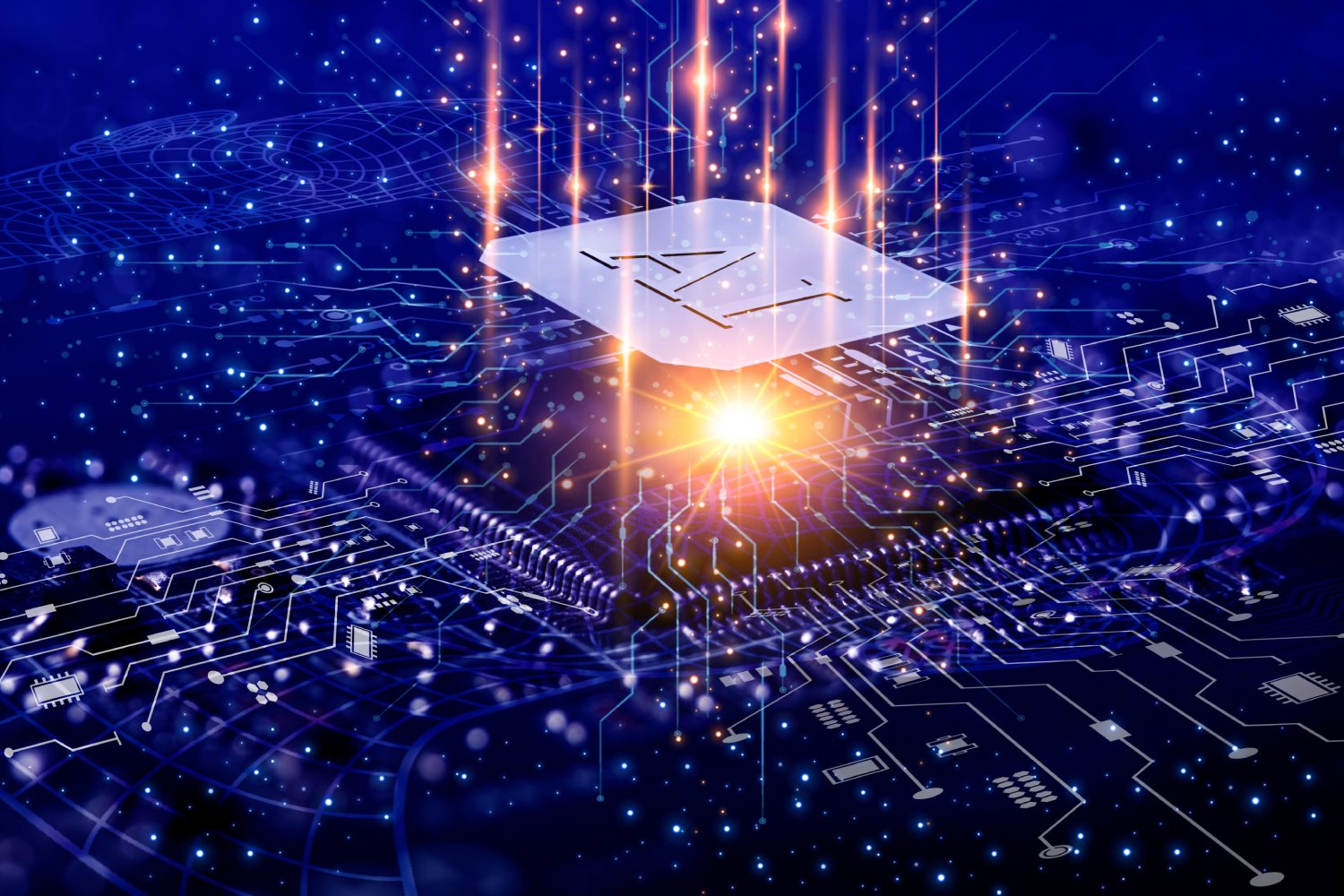 Une puce d'intelligence artificielle. ©Natakorn Ruangrit / Shutterstock