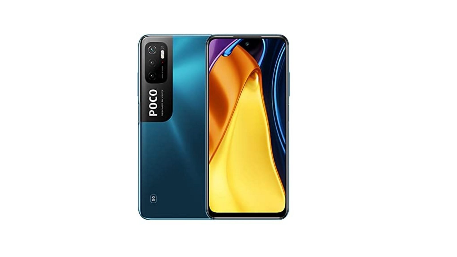 Le POCO M3 Pro est disponible en bleu et en jaune au même prix