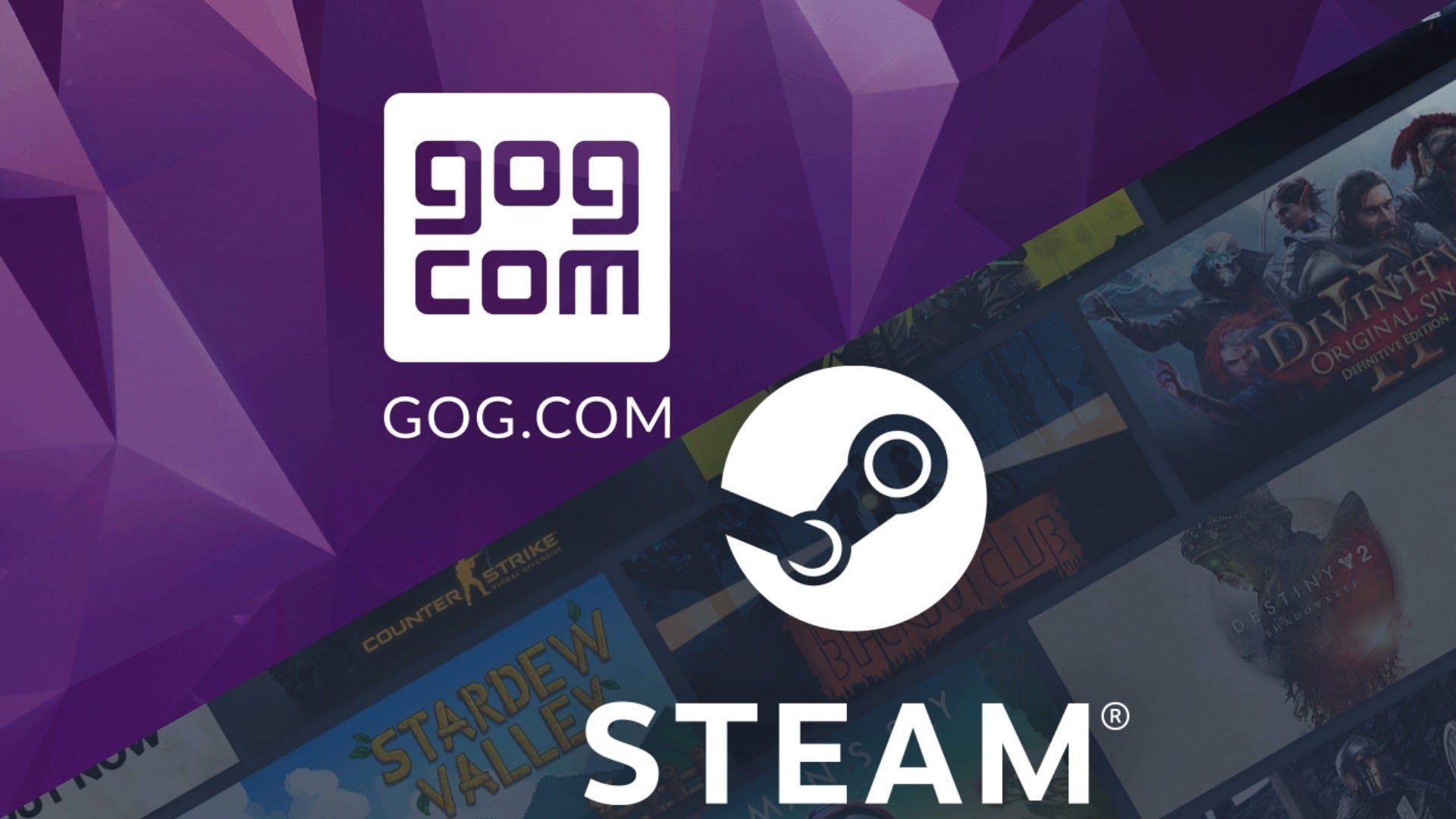 STEAM vs GOG - © Steam/GOG