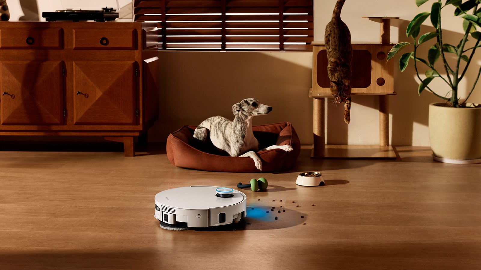 Le système AI OmniSight 3.0 combine caméras, capteurs et intelligence artificielle pour analyser l'environnement du foyer en temps réel. ©Dreame