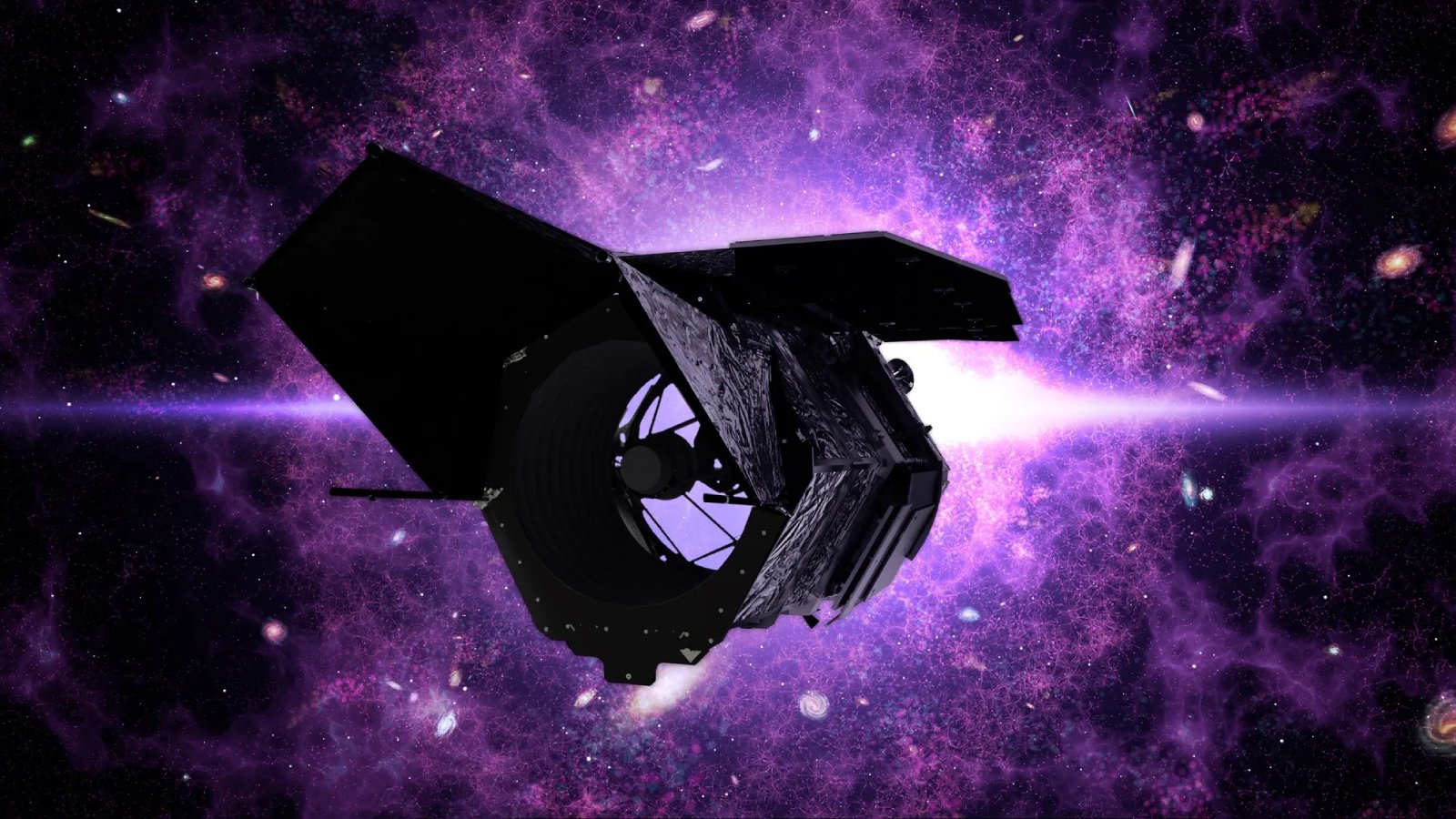 Rendu 3D du télescope Nancy Grace Roman. ©NASA