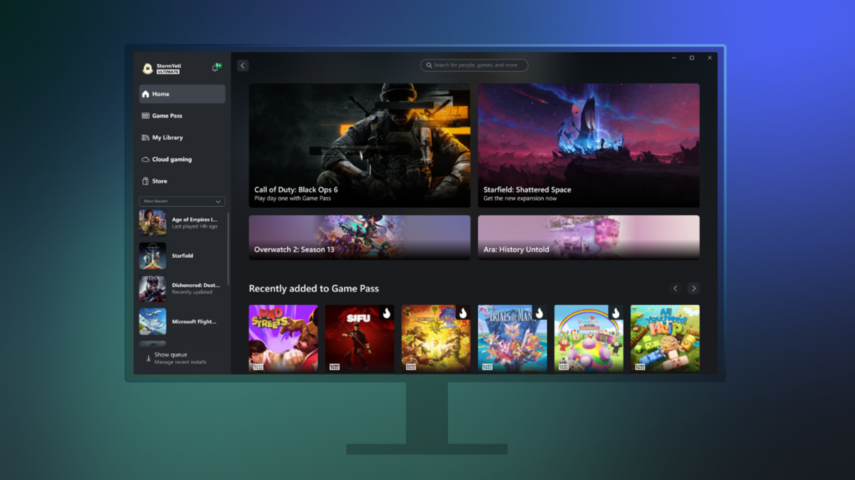 L'interface de l'application Xbox se modernise, mais pour quels avantages ? © Microsoft