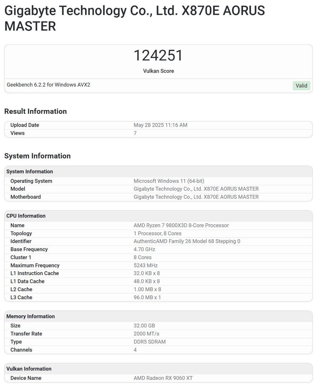 AMD Radeon RX 9060 XT