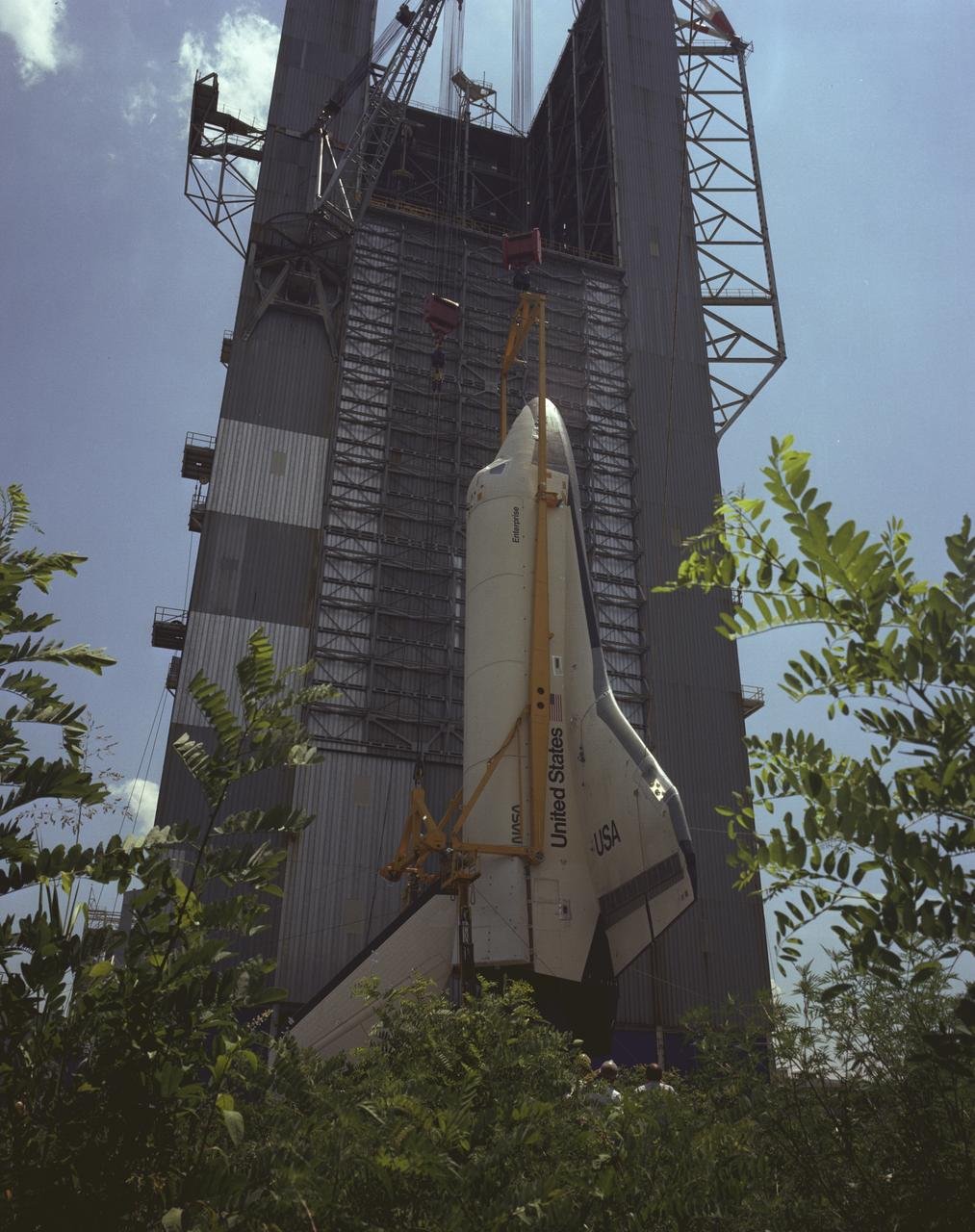 C'est dans ce bâtiment que la navette a été "maltraitée". Crédits NASA