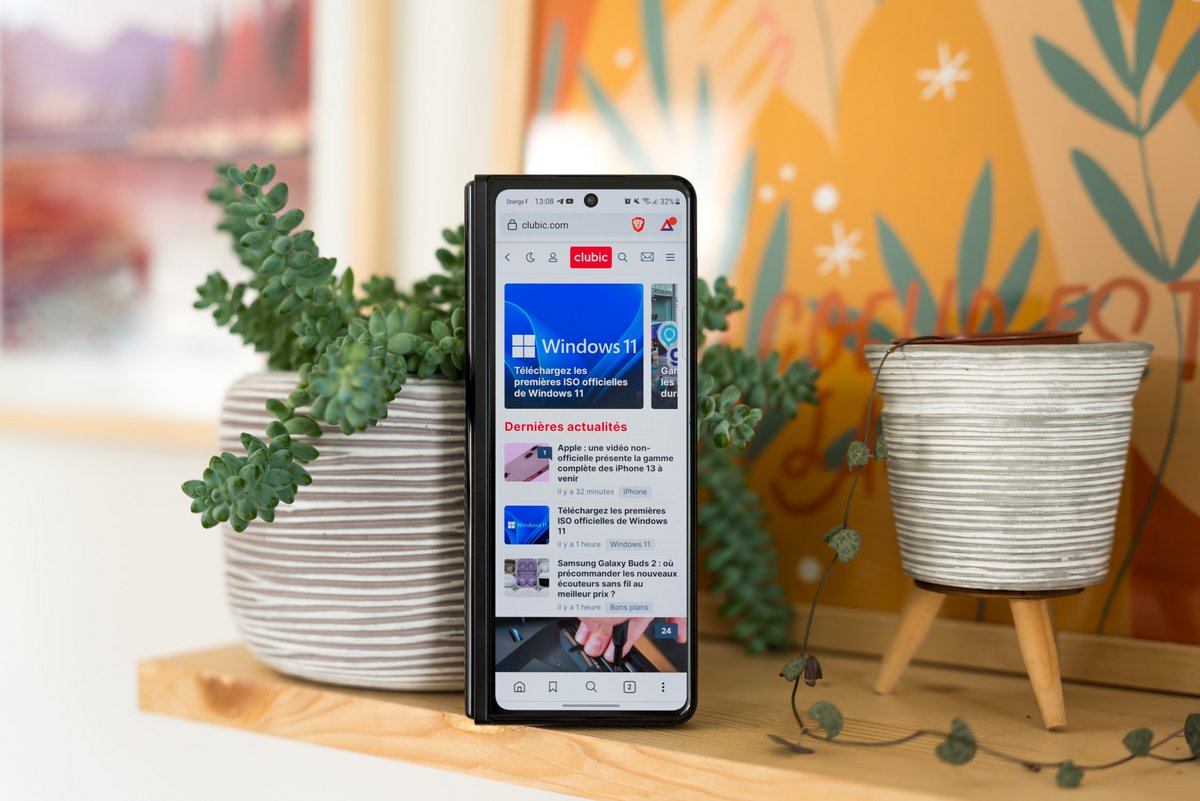 Le Samsung Galaxy Z Fold 3 © Pierre Crochart pour Clubic