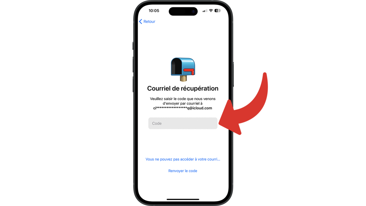 Entrer le code de validation © Clubic