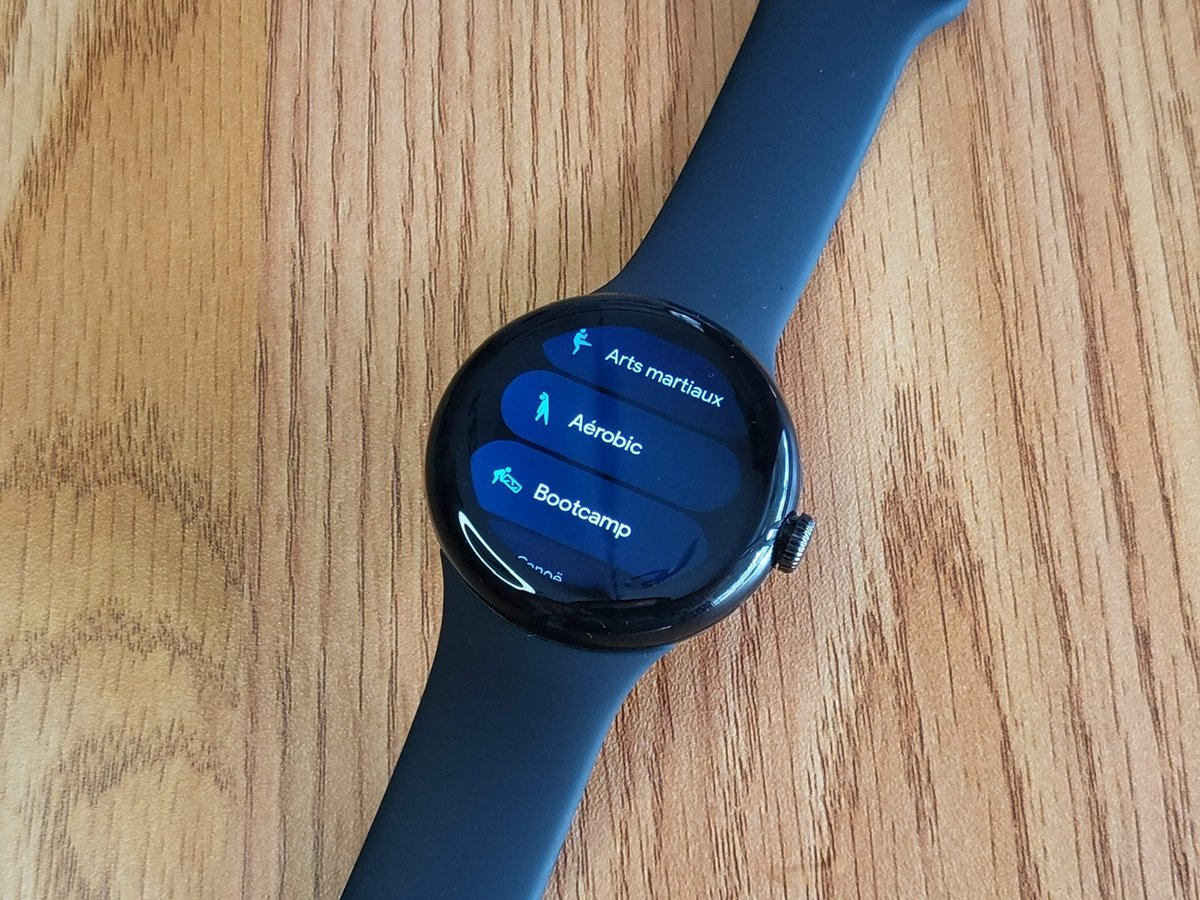 Pixel Watch - Liste sports