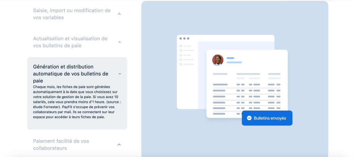 Créez et envoyez des bulletins de paie © Payfit