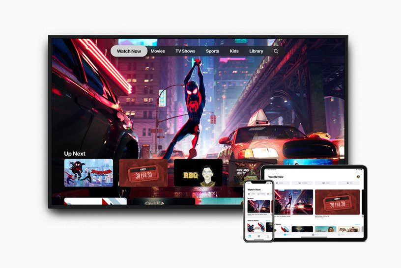 Apple TV+ - L'interface sur différents supports