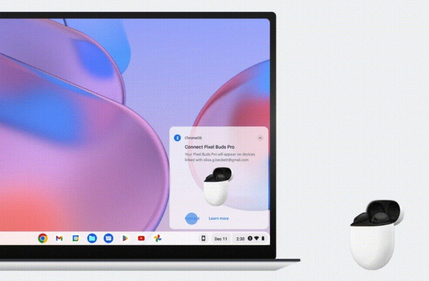 Fast Pair arrive bientôt sur Chromebook © Google