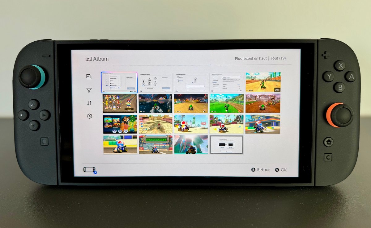 La section Album de la Nintendo Switch 2. ©Stéphane Ficca / Clubic