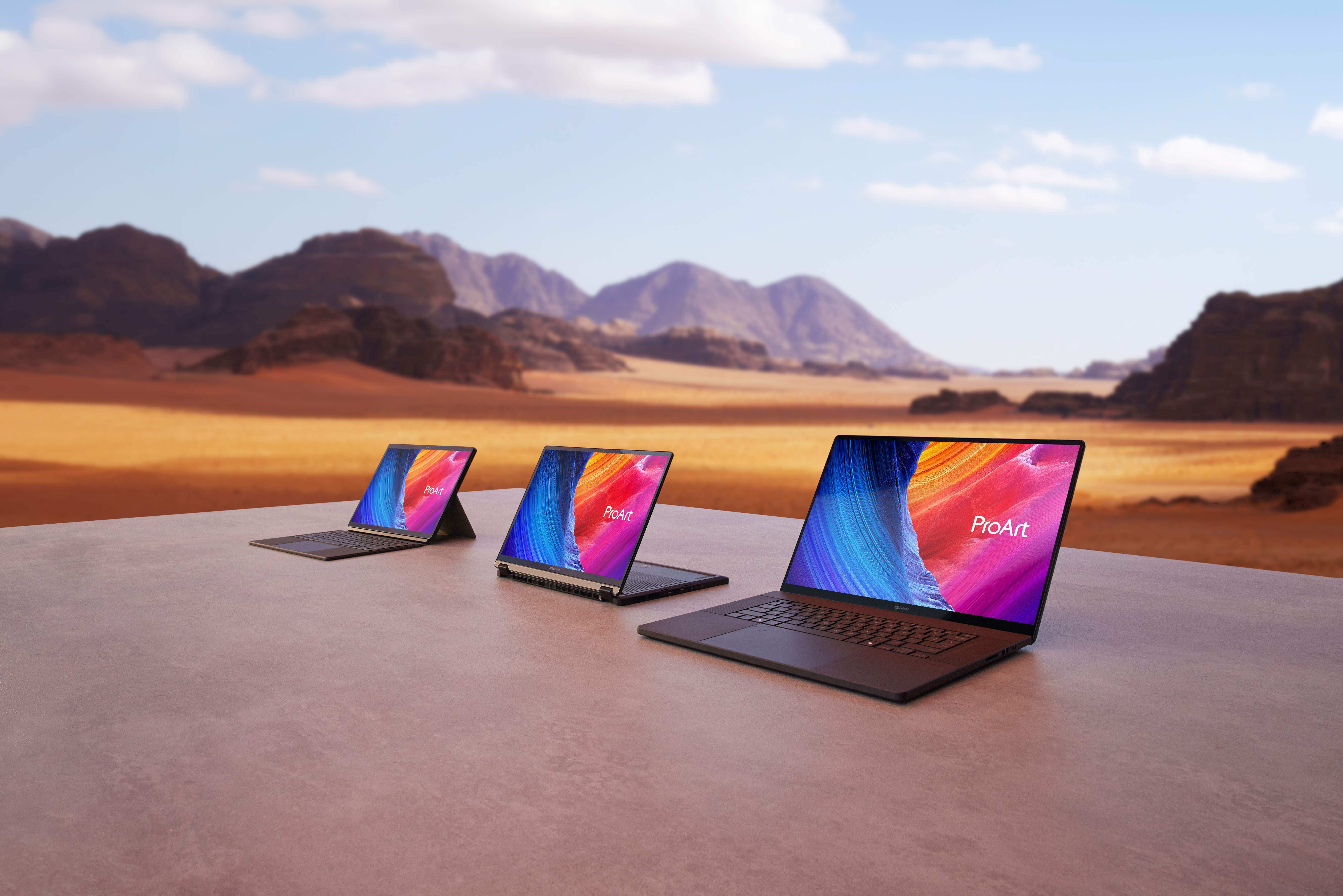 ASUS a dévoilé trois nouveaux PC de la gamme ProArt lors du Computex 2024. © ASUS