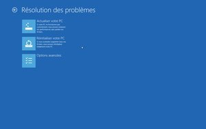 Les options de démarrage avec une interface presque sexy !