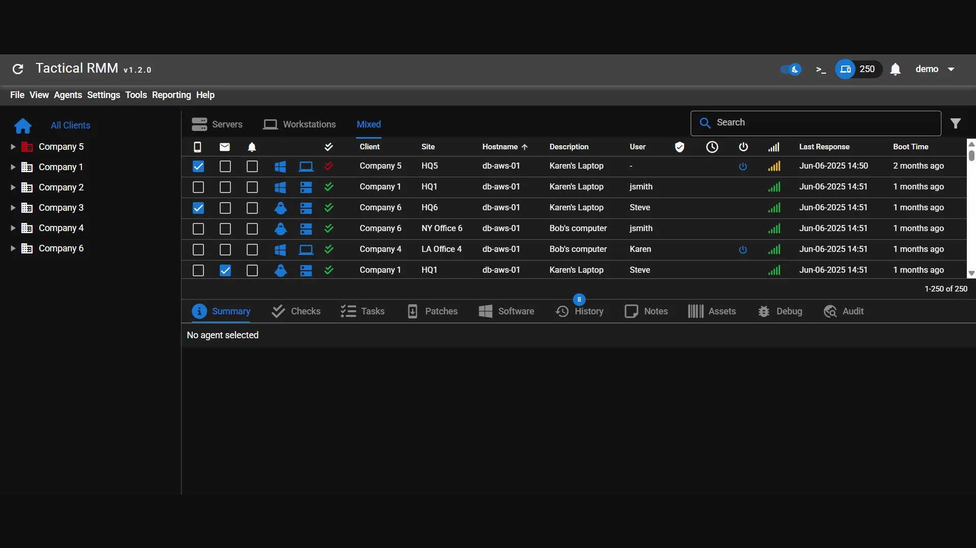 Une illustration des capacités de Tactical RMM © Blog AssistOuest