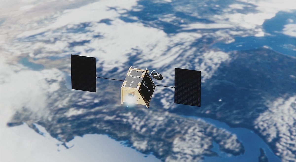 Vue d'artiste d'un satellite OneWeb en orbite. Seront-ils bientôt plus que 74 ? © OneWeb