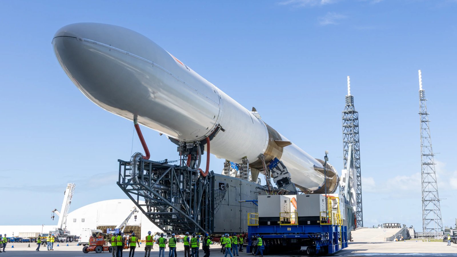 La fusée New Glenn, haute de 98 mètres. ©Blue Origin