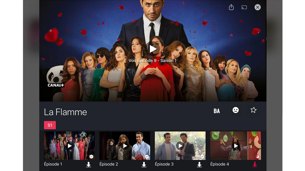 Canal+ - La page d'une série