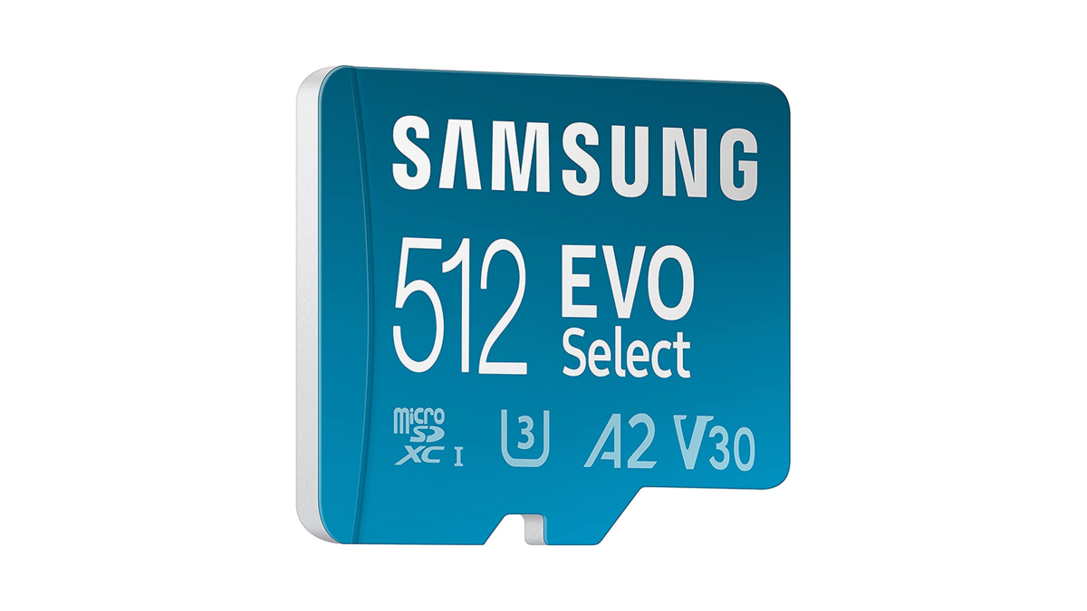 La carte microSD XC Samsung Evo Select 512 Go