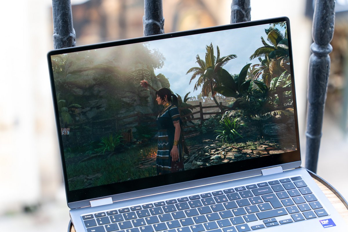 Shadow of the Tomb Raider sur le Galaxy Book 5 360. © Clubic