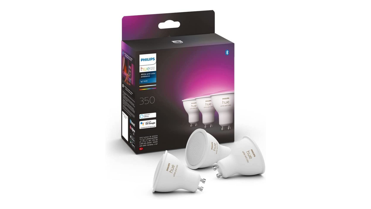 Le lot de 3 ampoules Philips Hue White & Color Ambiance GU10