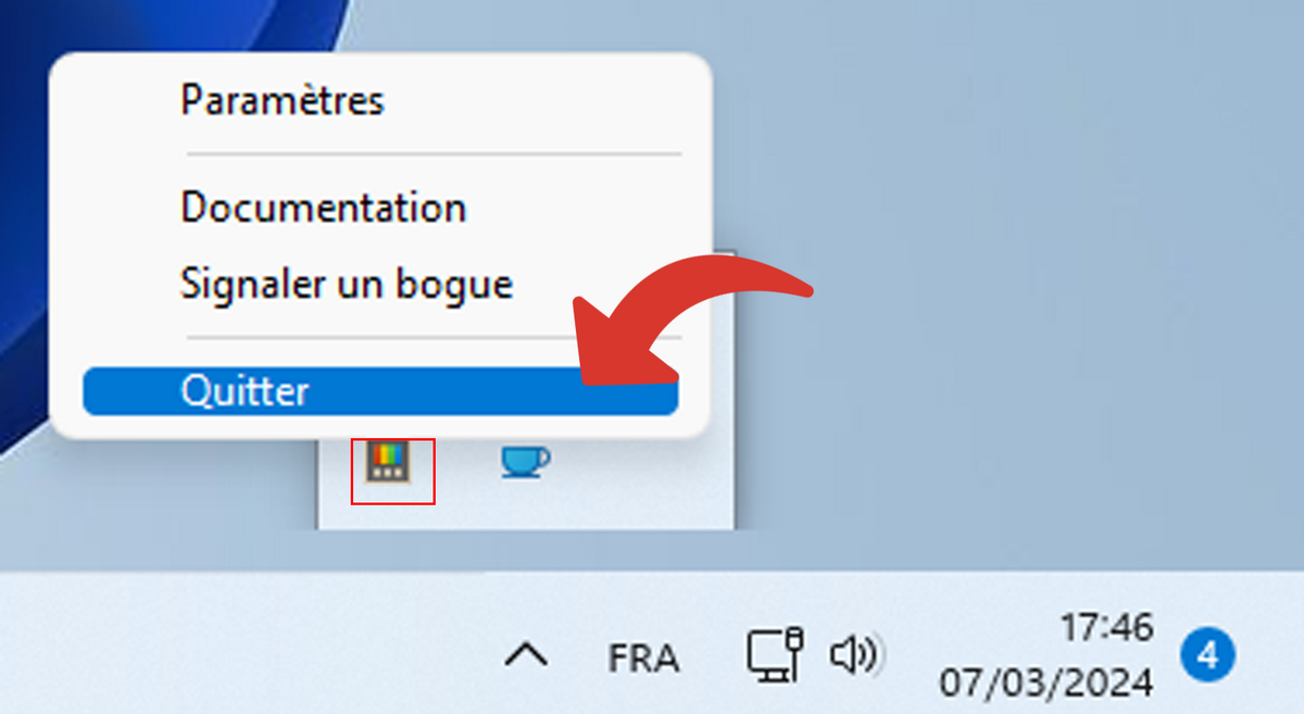 Quitter Microsoft Tous depuis la barre des tâches © Clubic