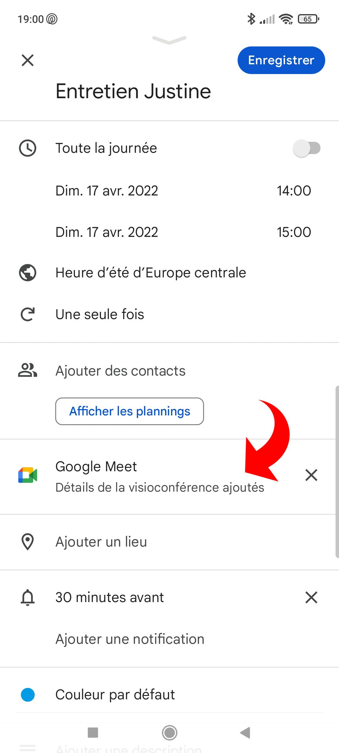 Google Agenda