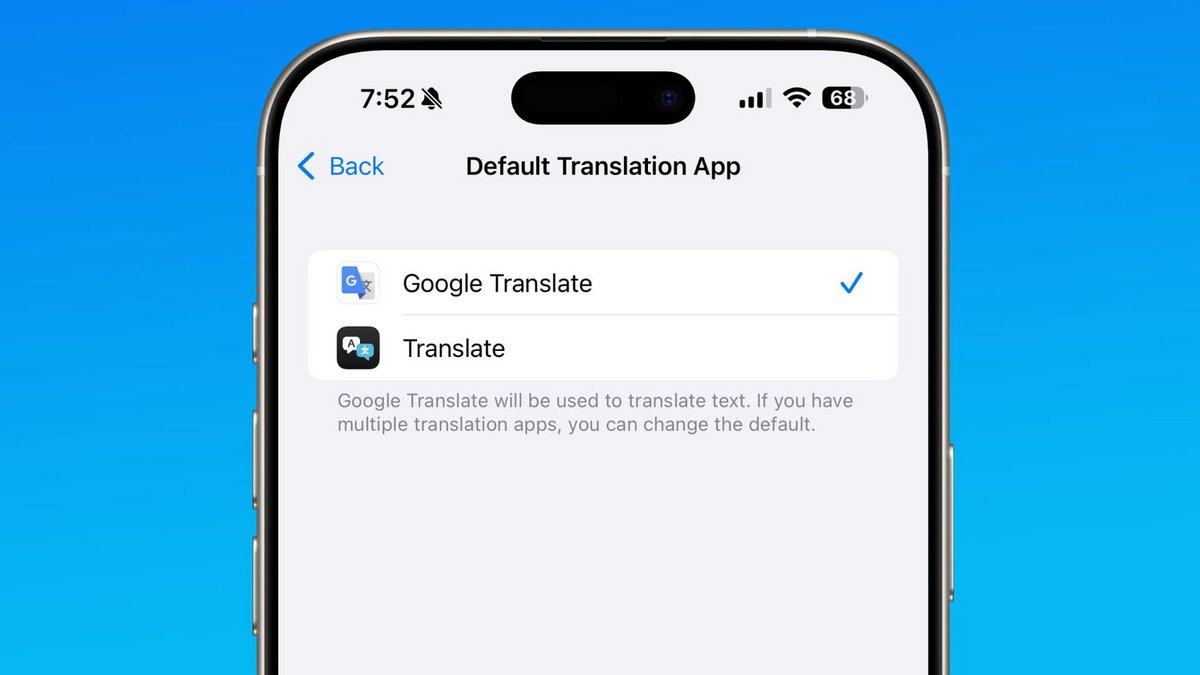 La modification des apps par défaut possible sur iOS 18.4. ©Apple / MacRumors