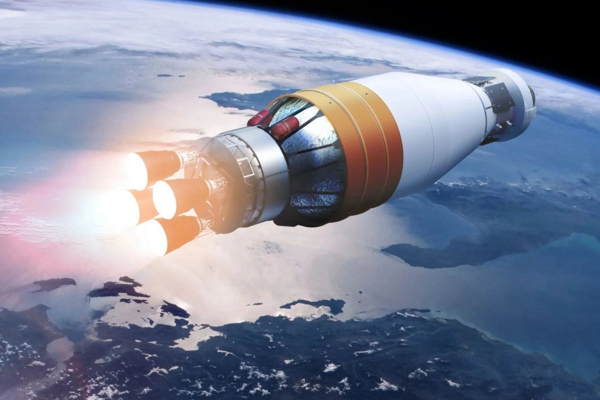 Vue d'artiste de l'Exploration Upper Stage, qui devait équiper les fusées SLS Block 1B et Block 2. ©NASA