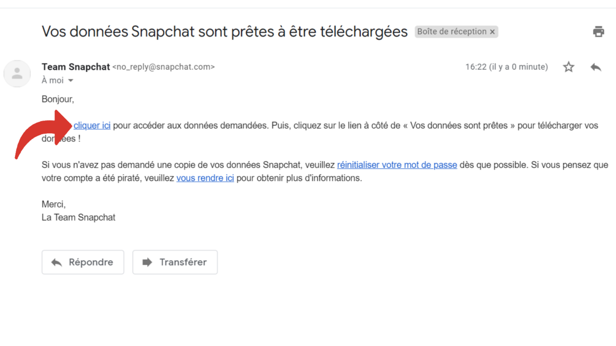 Tuto Snapchat donnees