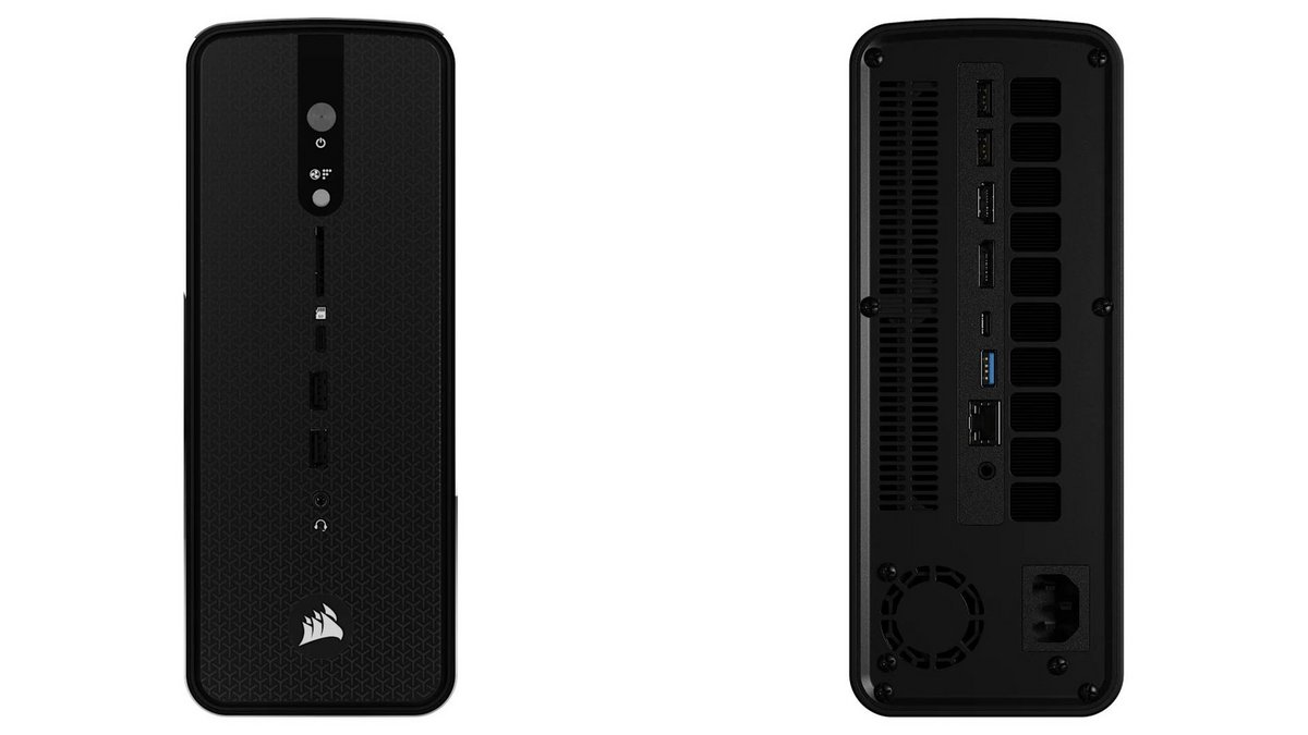 Une connectique peut-être un peu limitée, mais suffisante pour l'usage envisagé. ©Corsair