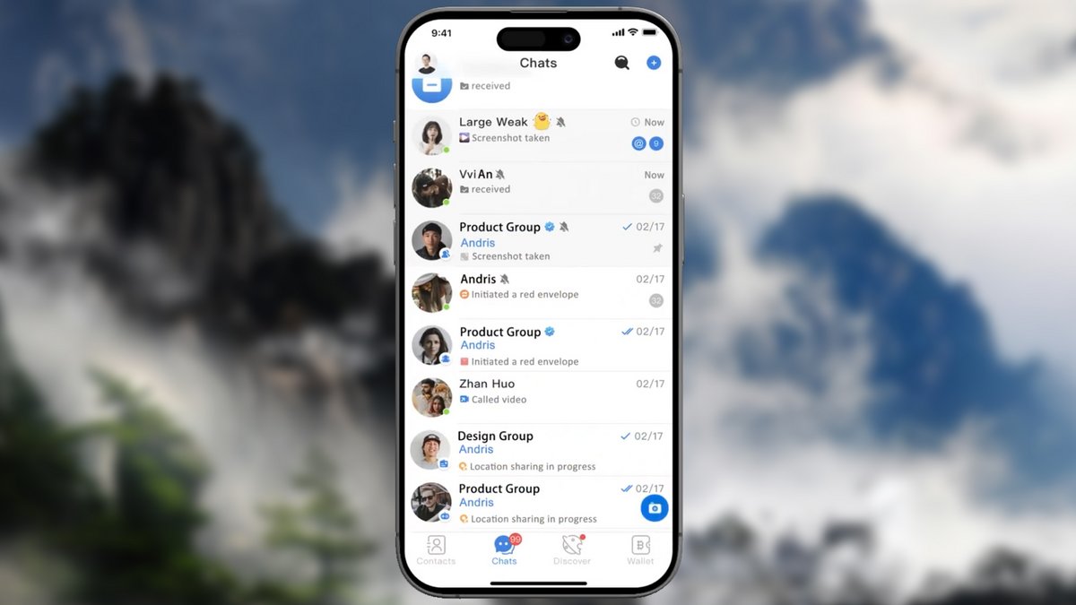 Potato Chat permet de gérer plusieurs comptes séparés sur un même appareil avec notifications distinctes et performance fluide, idéal pour séparer usage pro et perso - © Potato Chat