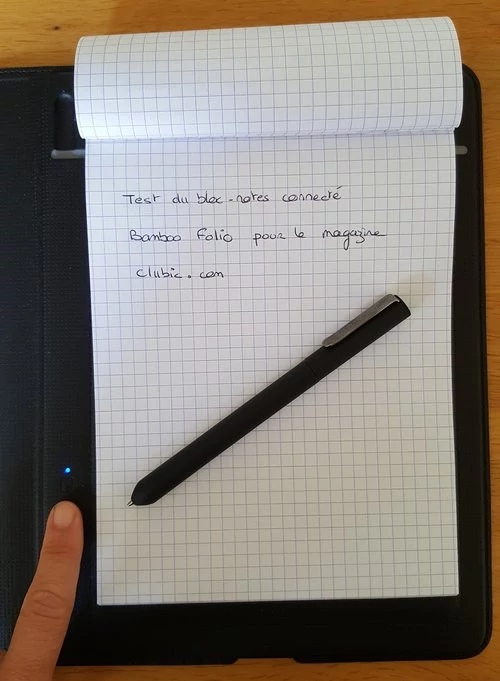 Bloc-notes Connecté Wacom Bamboo Folio Taille L Noir - Tablette Graphique -  Achat & prix