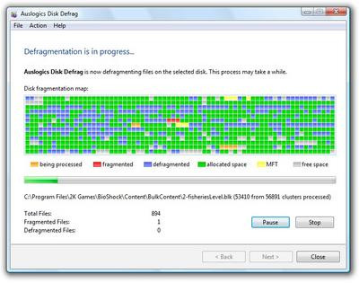 auslogic defrag clubic