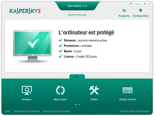 kaspersky 2012 sur clubic