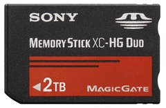 Memory Stick XC : 2 To de données dans une carte mémoire