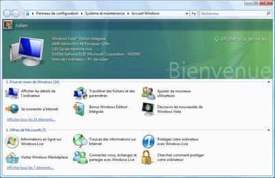 Microsoft Windows Vista : le dossier