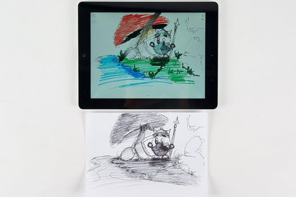 Slate, le support qui numérise les dessins réalisés sur papier