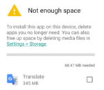 Android : les applications à désinstaller en cas de stockage insuffisant