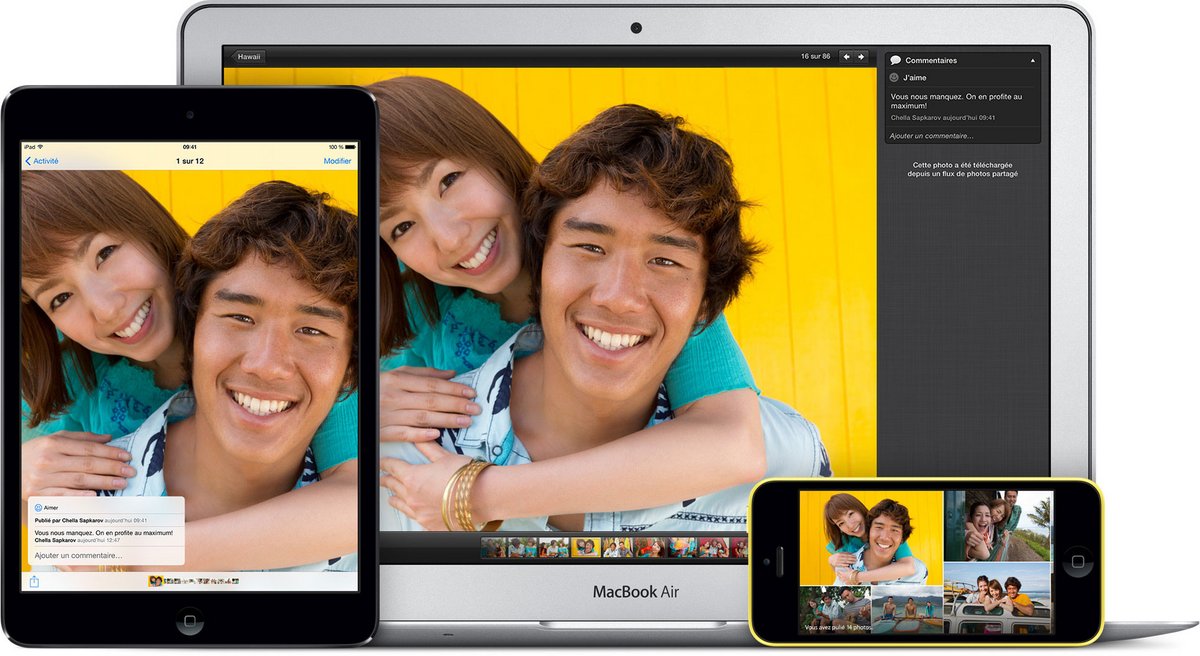 iCloud  - Application sur iPad, Mac ou iPhone