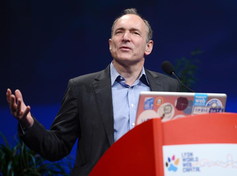 Le Britannique Tim Berners-Lee, inventeur du Worl