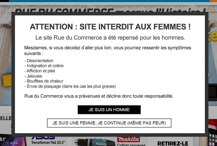 Rue Du Commerce Une Campagne Marketing Sexiste Qui Fait Parler Delle 