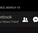 Facebook teste une barre de notification permanente pour Android