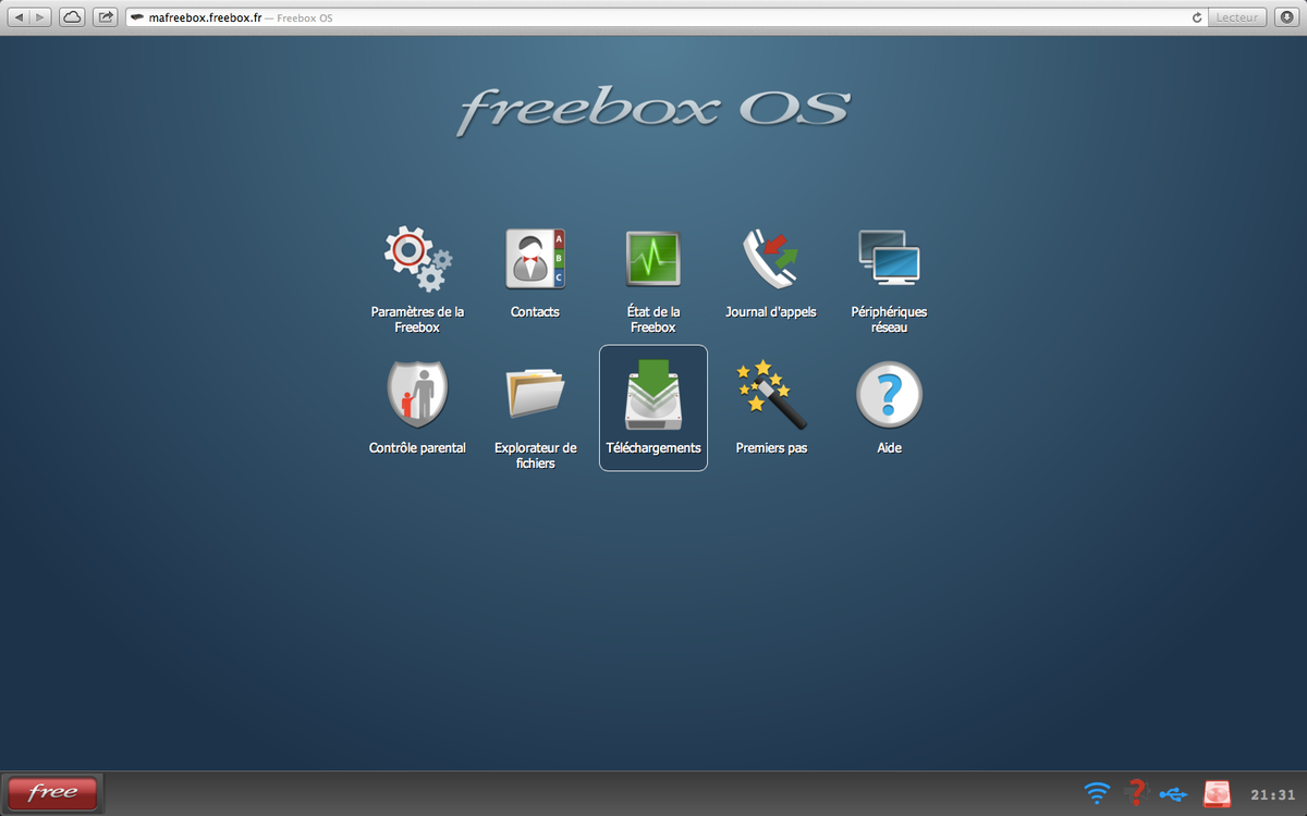 1 Freebox OS accueil
