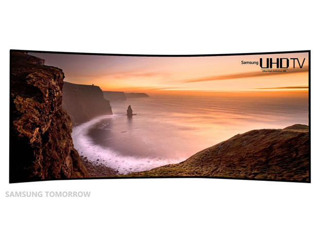 Samsung : La première TV UHD de 105 pouces incurvée
