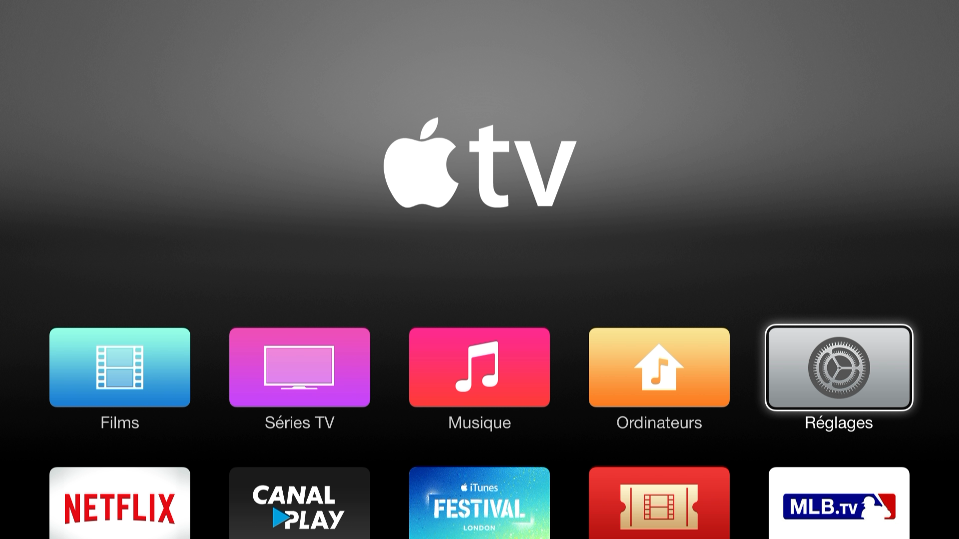 Приложение на экран телевизора. Apple TV 4k меню. Меню Apple TV 3. Apple TV Интерфейс. Apple TV главное меню.
