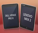 Tablettes Windows 8.1 : Dell Venue Pro 8 vs Lenovo Miix 2 8