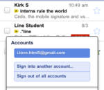 Gmail pour mobile : comptes multiples, signature électronique et répondeur automatique supportés