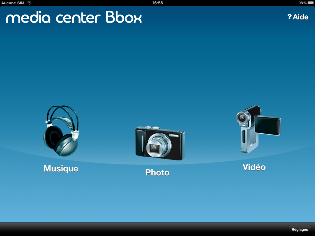 Bbox une application Media Center pour tablette