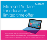 Microsoft casse les prix de la Surface RT pour les enseignants